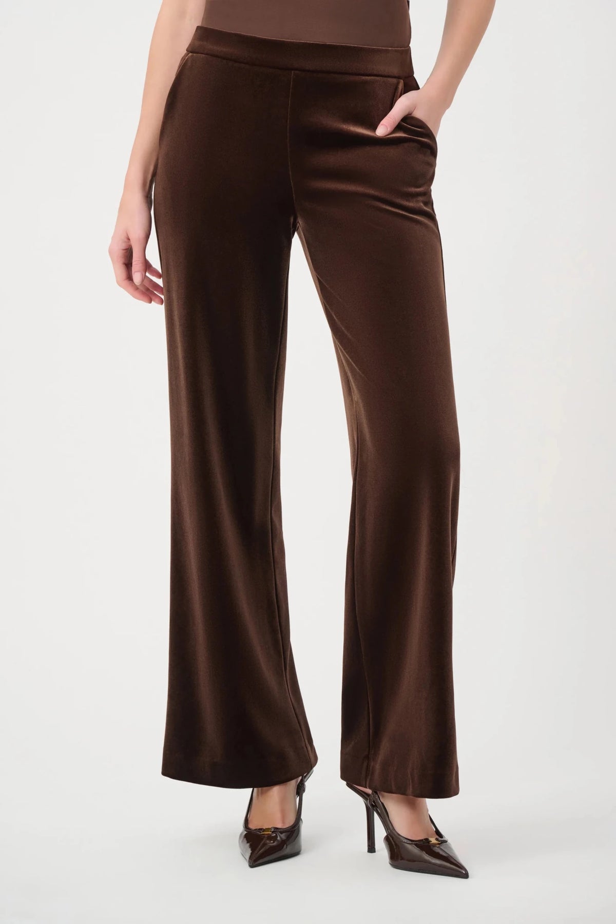 Velvet Wide-Leg PantsPosh Boutique