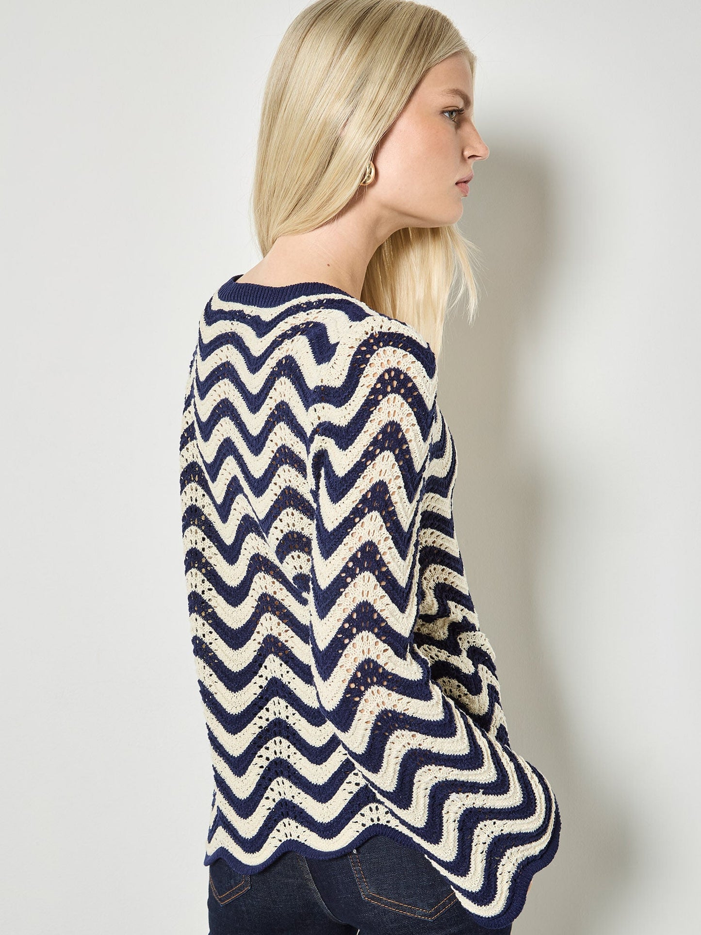 Waves Pointelle SweaterSweatersPosh Boutique