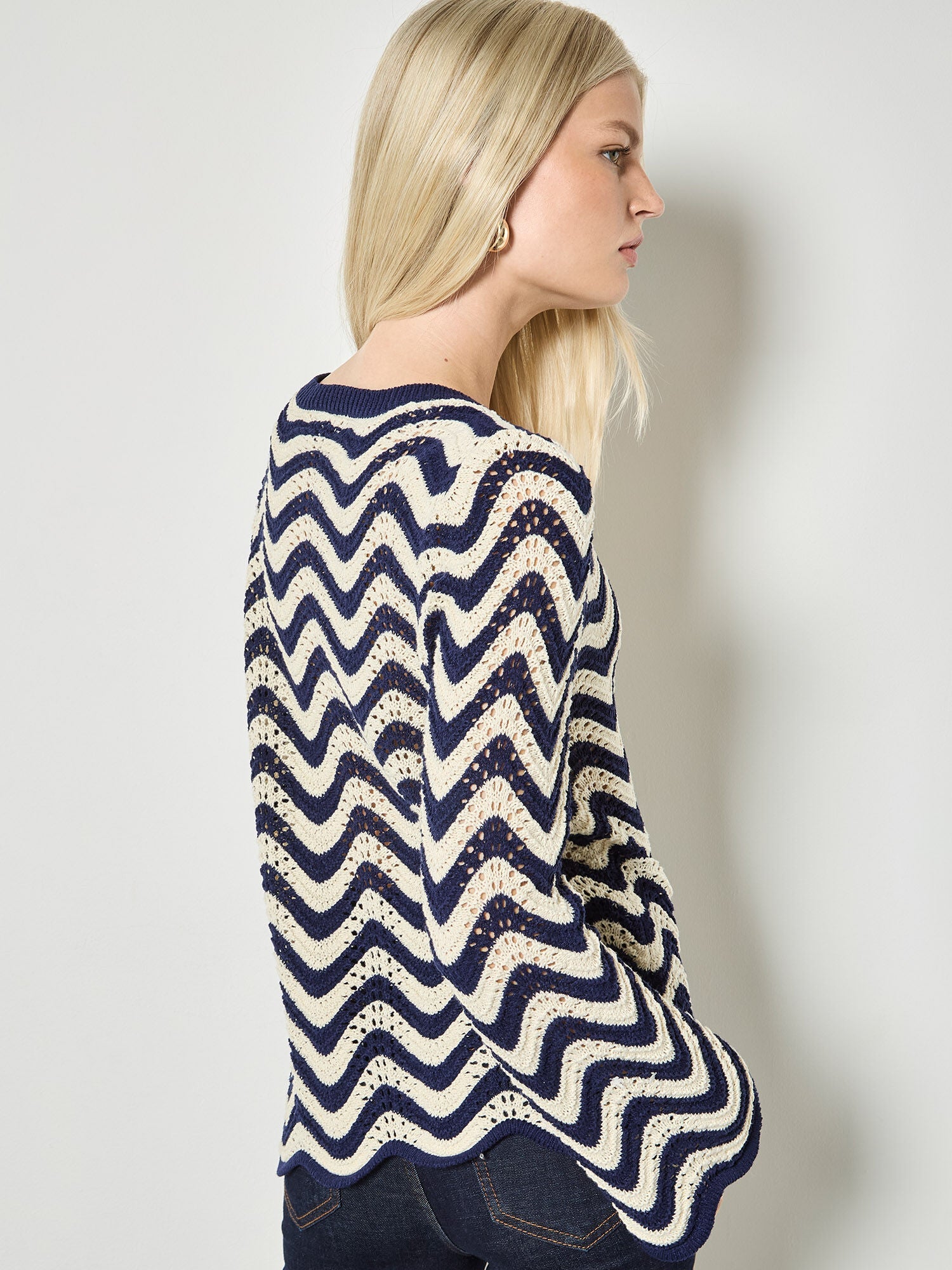 Waves Pointelle SweaterSweatersPosh Boutique