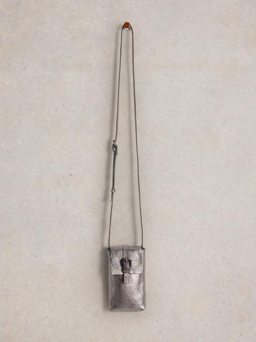 White Stuff Clara Pewter Phone Bag - Posh Boutique