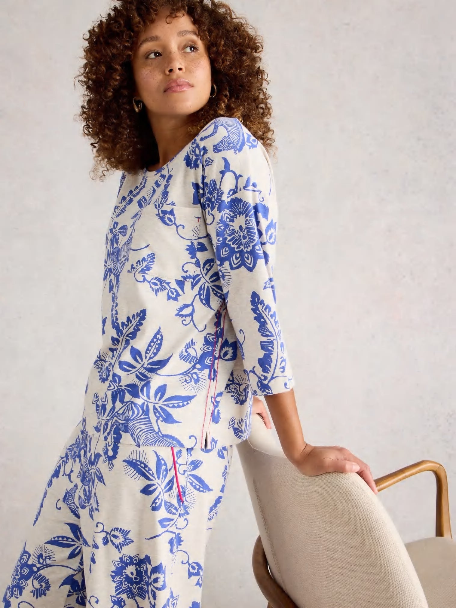 White Stuff Trina Cropped PJ SetSleepwearPosh Boutique