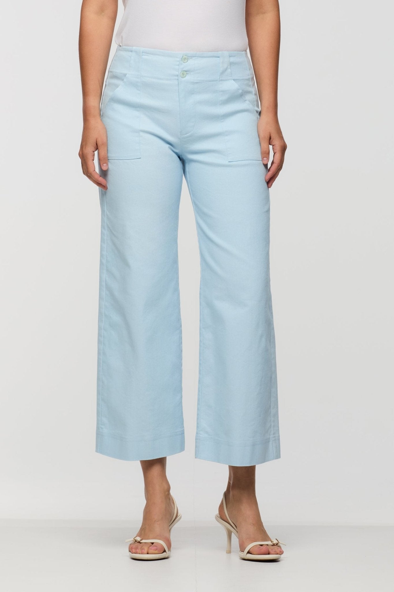 Wide Leg Crop PantPosh Boutique