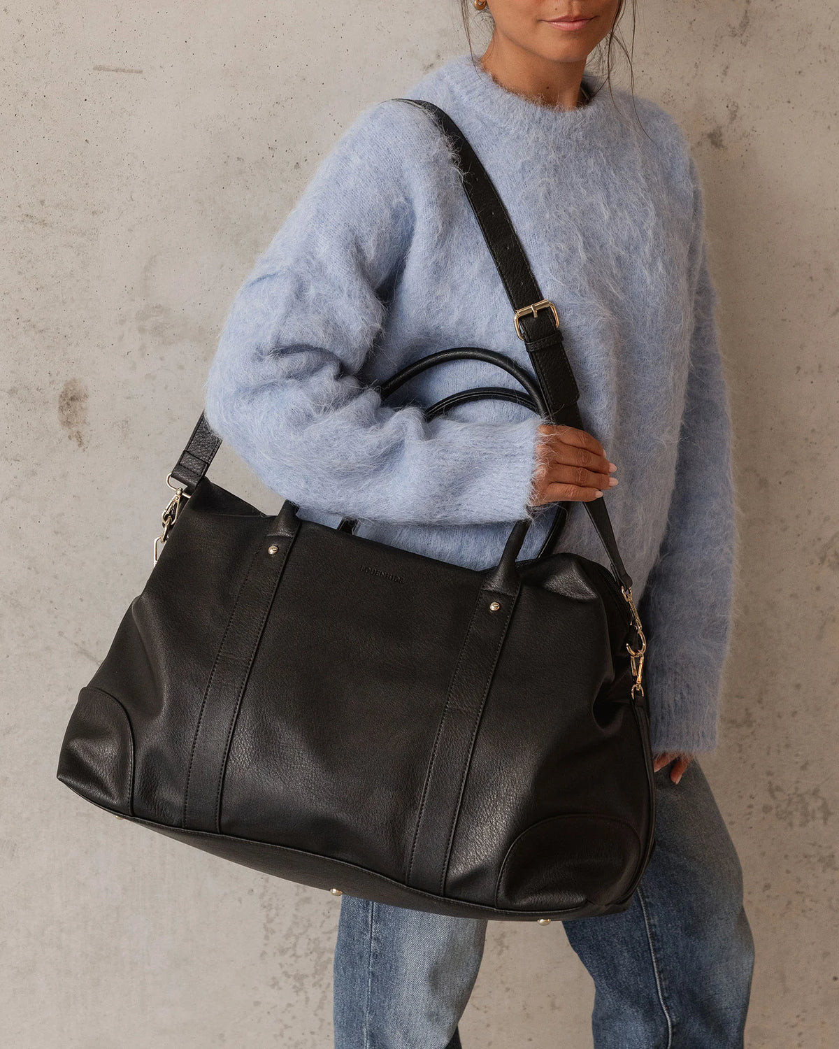 Alexis Stripe Weekender Travel Bag