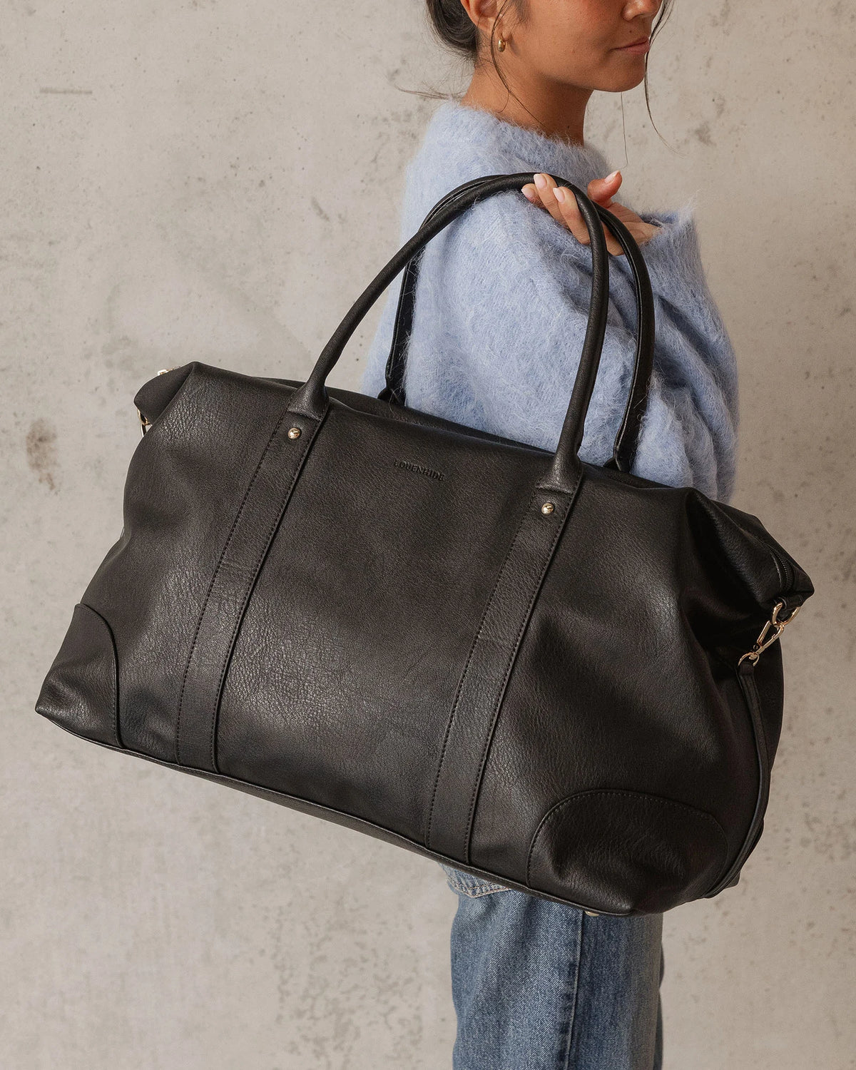 Alexis Stripe Weekender Travel Bag
