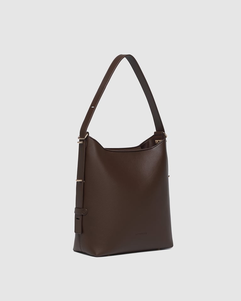 Audrey Chocolate Bucket Bag
