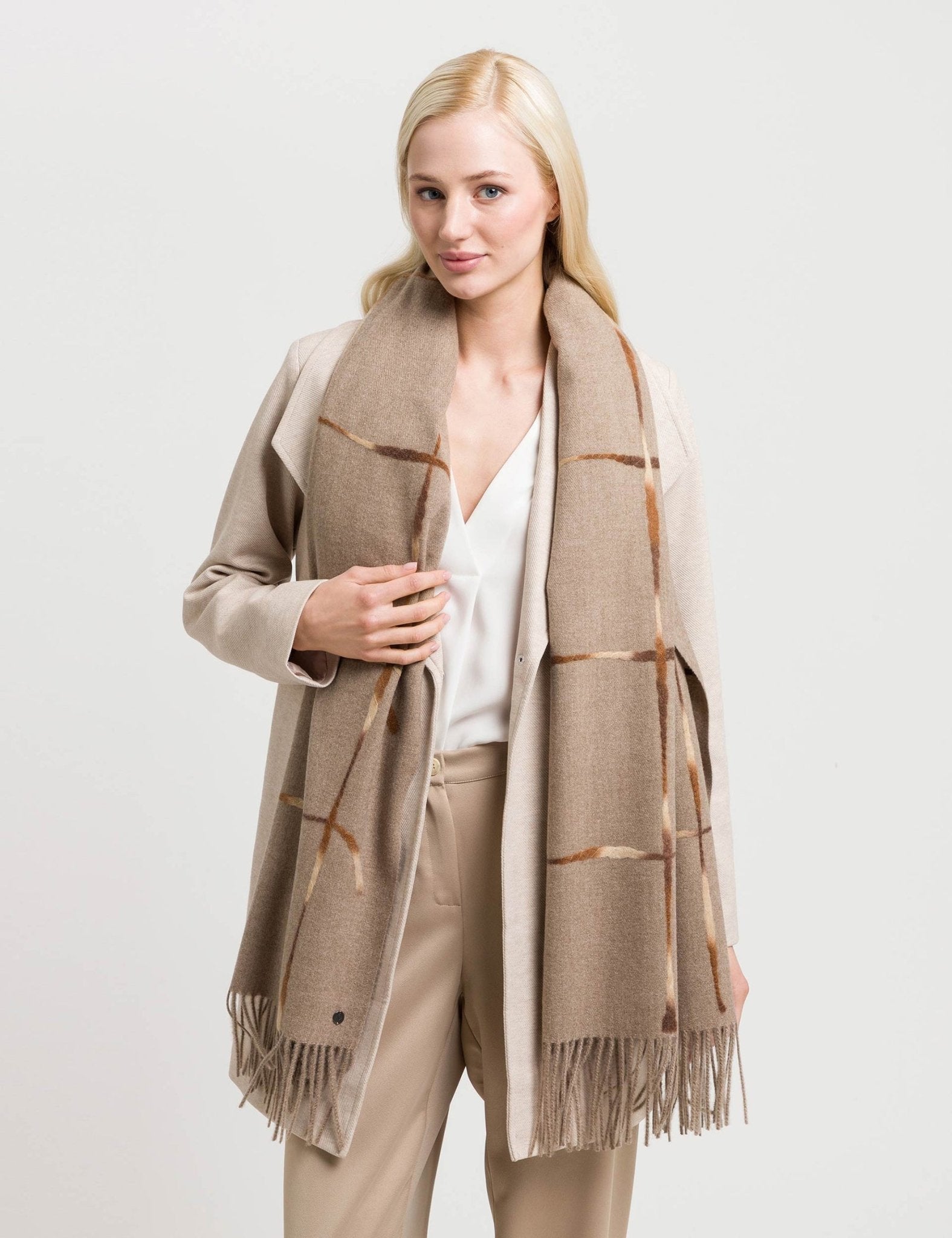 Windowpane Cashmink ScarfPosh Boutique