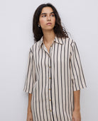 Yerse Striped Shirt DressDressesPosh Boutique