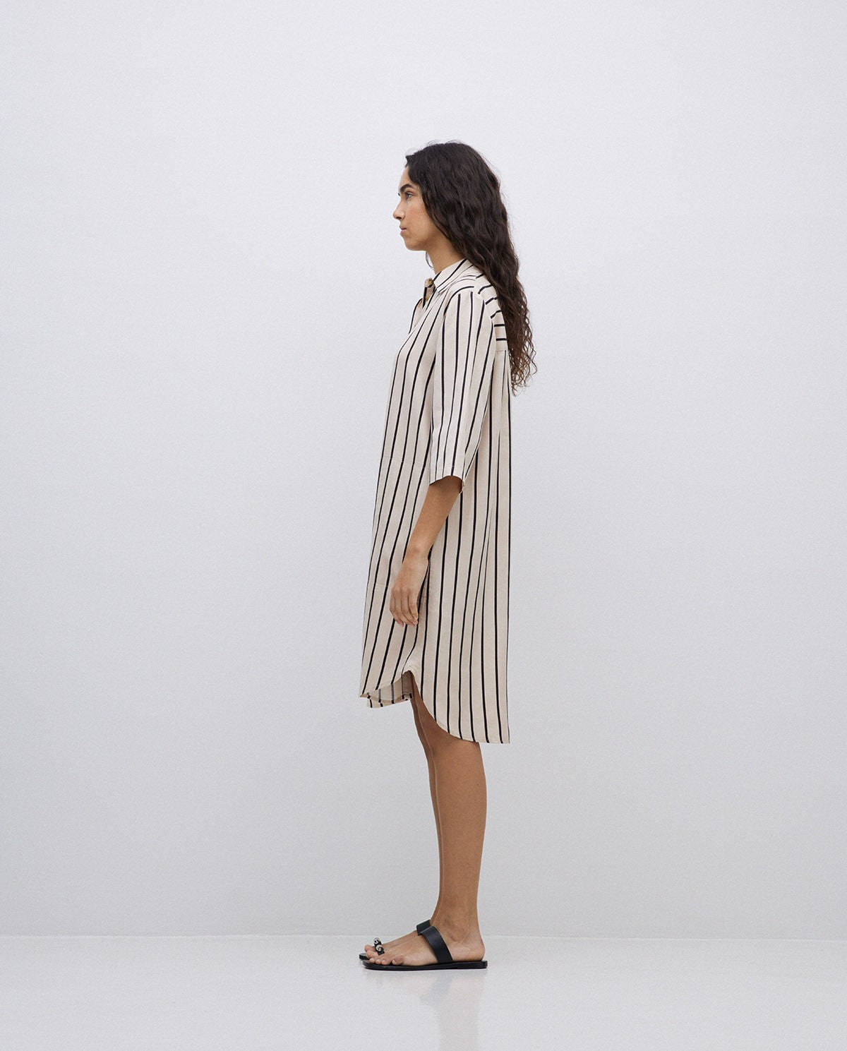 Yerse Striped Shirt DressDressesPosh Boutique