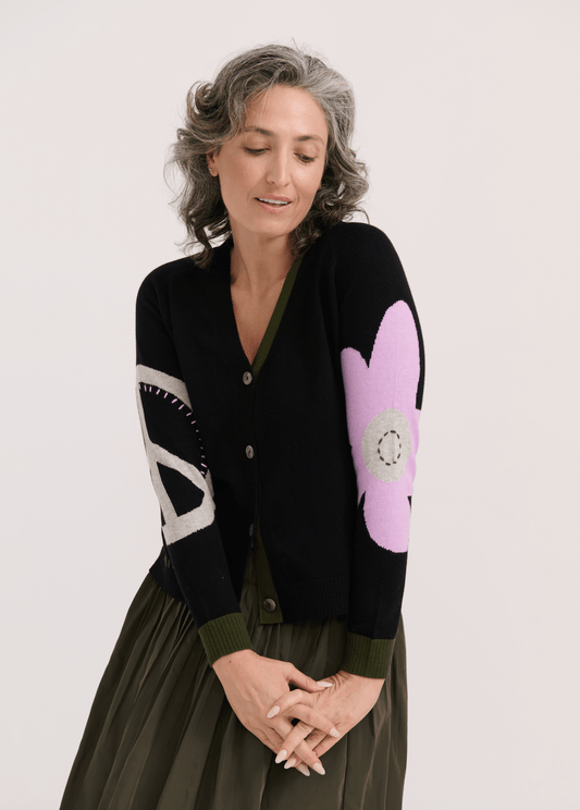 Zaket & Plover Peace Please CardiSweatersPosh Boutique