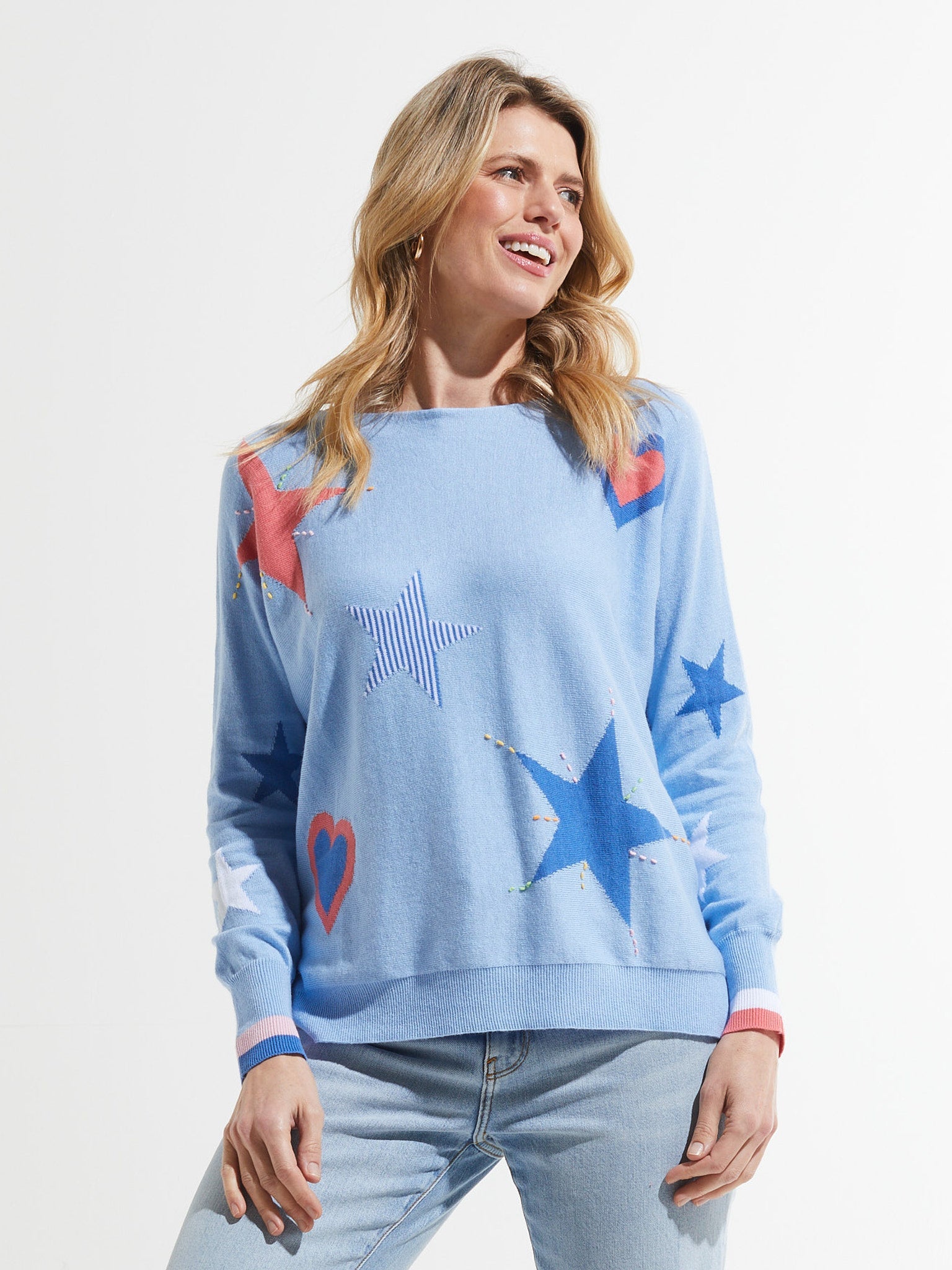 Zaket & Plover Stars SweaterSweatersPosh Boutique