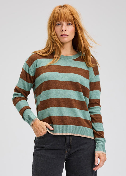 Zaket & Plover Striped CrewneckSweatersPosh Boutique
