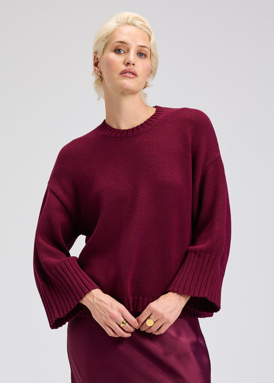 Zaket & Plover Wide Sleeve CrewneckSweatersPosh Boutique