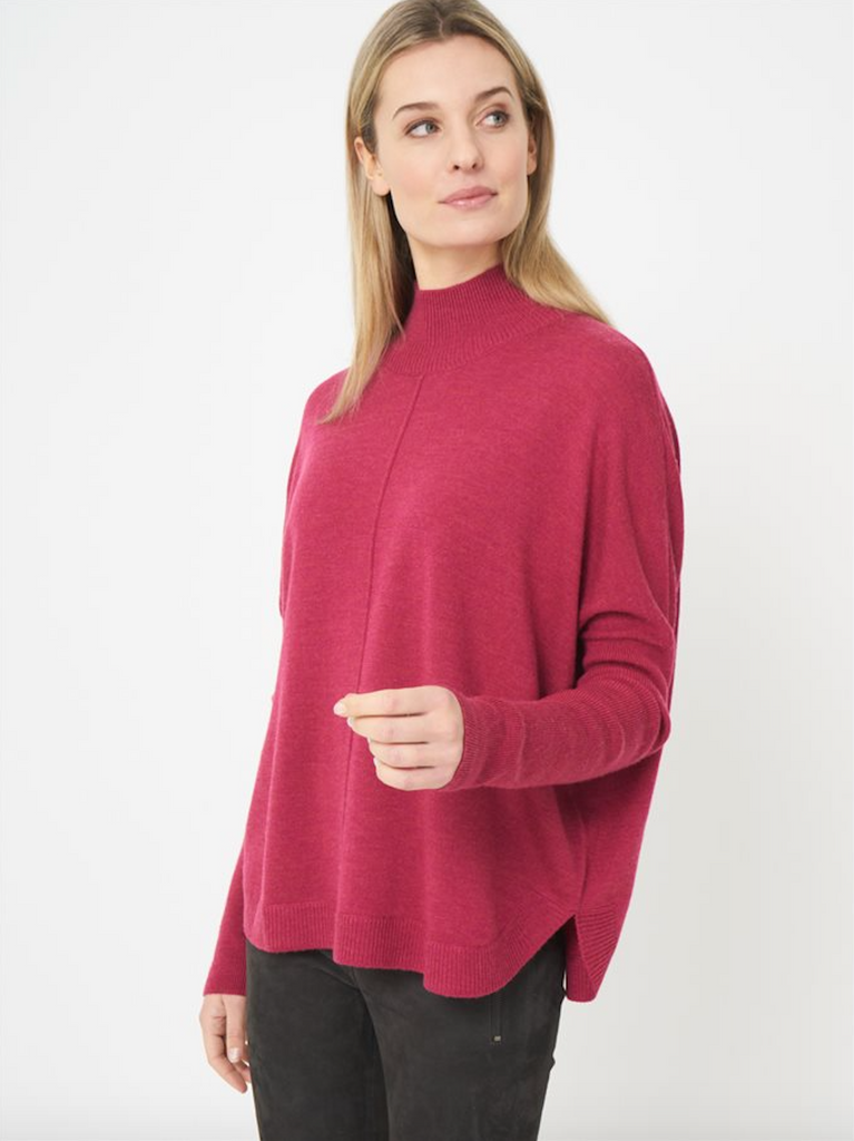 repeat orchid mock neck sweater