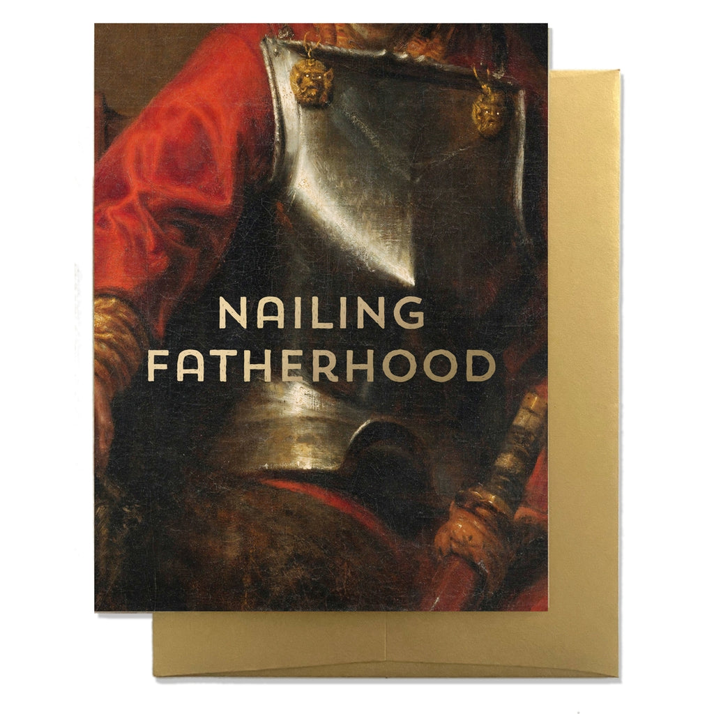 billet doux nailing fatherhood card