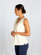 Posh Bias Linen Tank 4405103TopsPosh Boutique