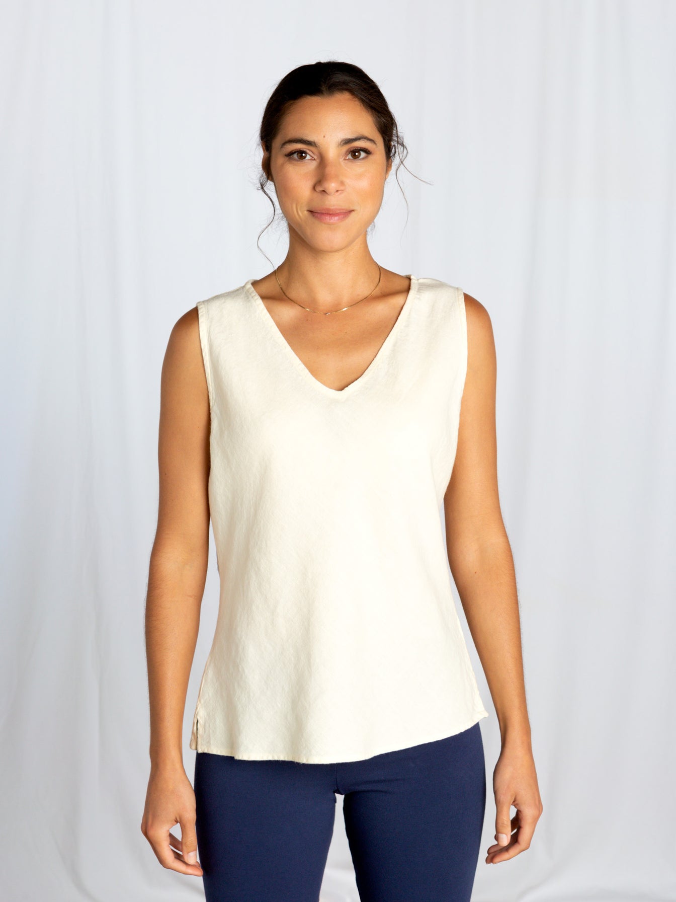 Posh Bias Linen Tank 4405103TopsPosh Boutique